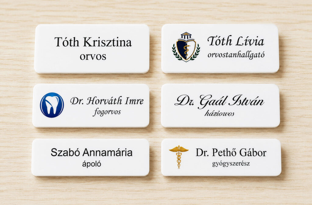 Hogyan formálja az ügyfélélményt egy névkitűző és a névtábla?